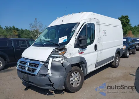 2016 Ram Promaster 2500 High Roof из США, поврежденный, VIN 3C6TRVCG6GE122475